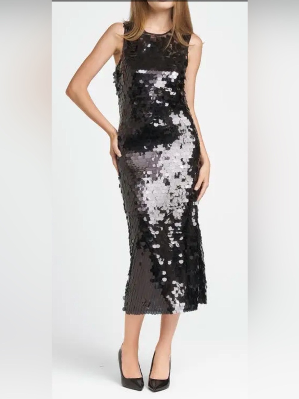 X Chérie Madeleine Danse Sequin Midi Dress